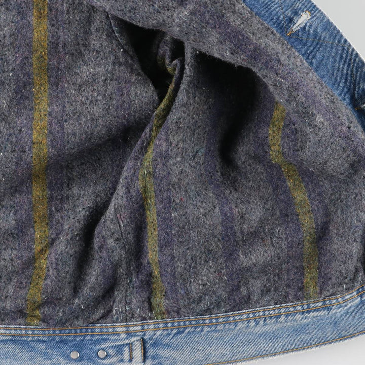 Vintage Lee STORM RIDER denim jacket from the 1970'S and 1980s, size XXL, men's. cotton Blue type light blue Vintage Second Hand