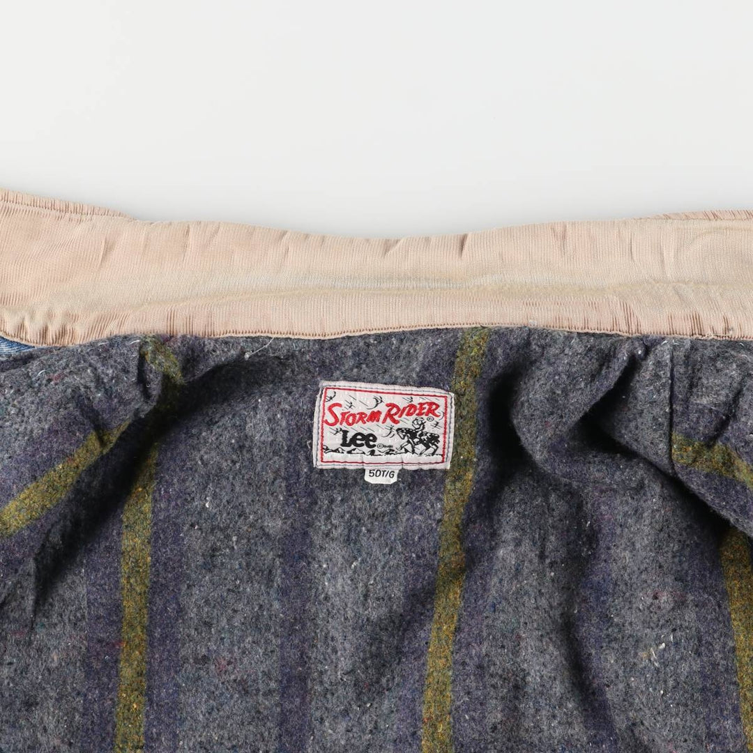 Vintage Lee STORM RIDER denim jacket from the 1970'S and 1980s, size XXL, men's. cotton Blue type light blue Vintage Second Hand