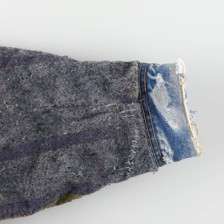 Vintage Lee STORM RIDER denim jacket from the 1970'S and 1980s, size XXL, men's. cotton Blue type light blue Vintage Second Hand