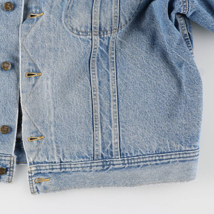 Vintage Lee STORM RIDER denim jacket from the 1970'S and 1980s, size XXL, men's. cotton Blue type light blue Vintage Second Hand