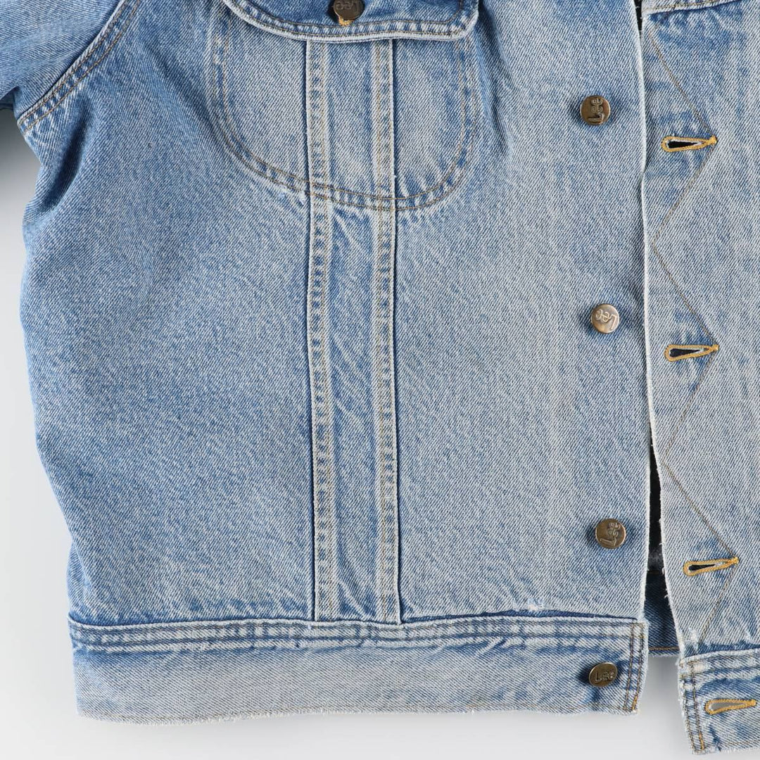 Vintage Lee STORM RIDER denim jacket from the 1970'S and 1980s, size XXL, men's. cotton Blue type light blue Vintage Second Hand