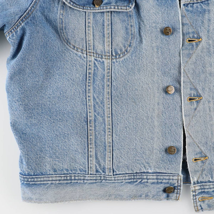 Vintage Lee STORM RIDER denim jacket from the 1970'S and 1980s, size XXL, men's. cotton Blue type light blue Vintage Second Hand