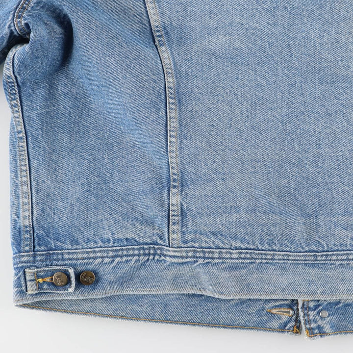 Vintage Lee STORM RIDER denim jacket from the 1970'S and 1980s, size XXL, men's. cotton Blue type light blue Vintage Second Hand