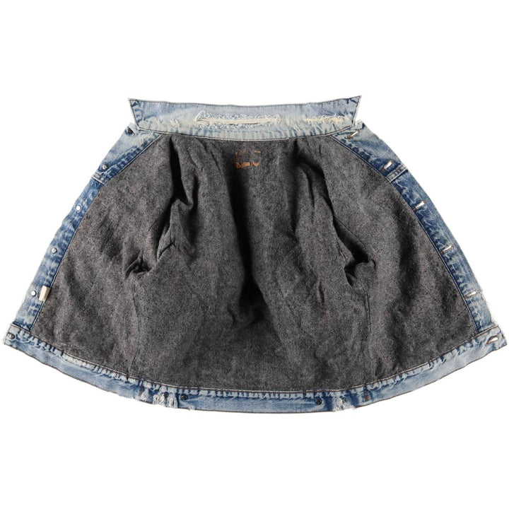 2000'S Levi's denim jacket, made in the USA, men's size M cotton blue type Vintage Second Hand