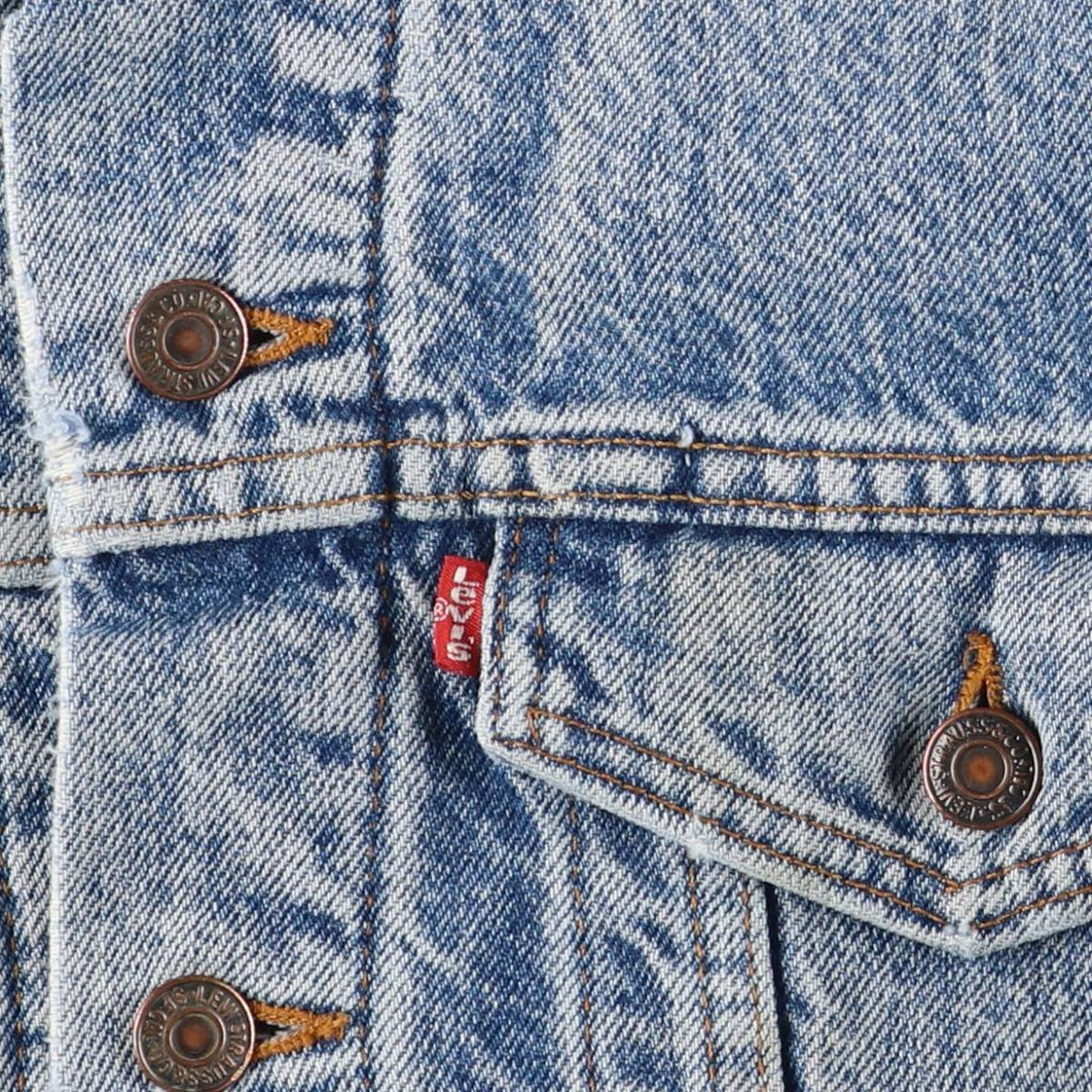 2000'S Levi's denim jacket, made in the USA, men's size M cotton blue type Vintage Second Hand