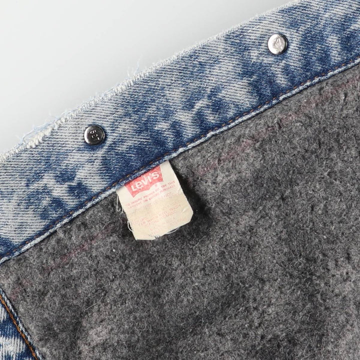 2000'S Levi's denim jacket, made in the USA, men's size M cotton blue type Vintage Second Hand