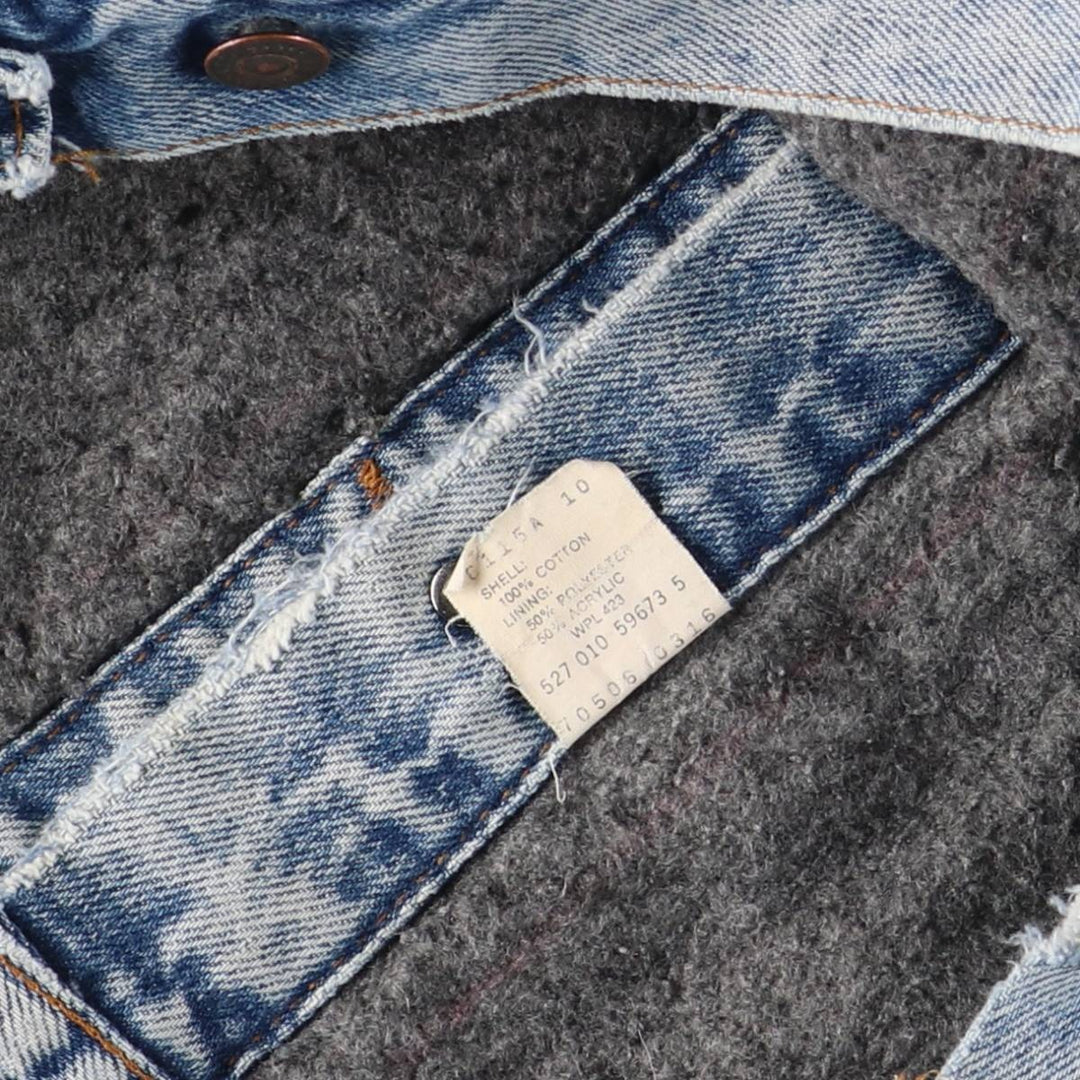 2000'S Levi's denim jacket, made in the USA, men's size M cotton blue type Vintage Second Hand
