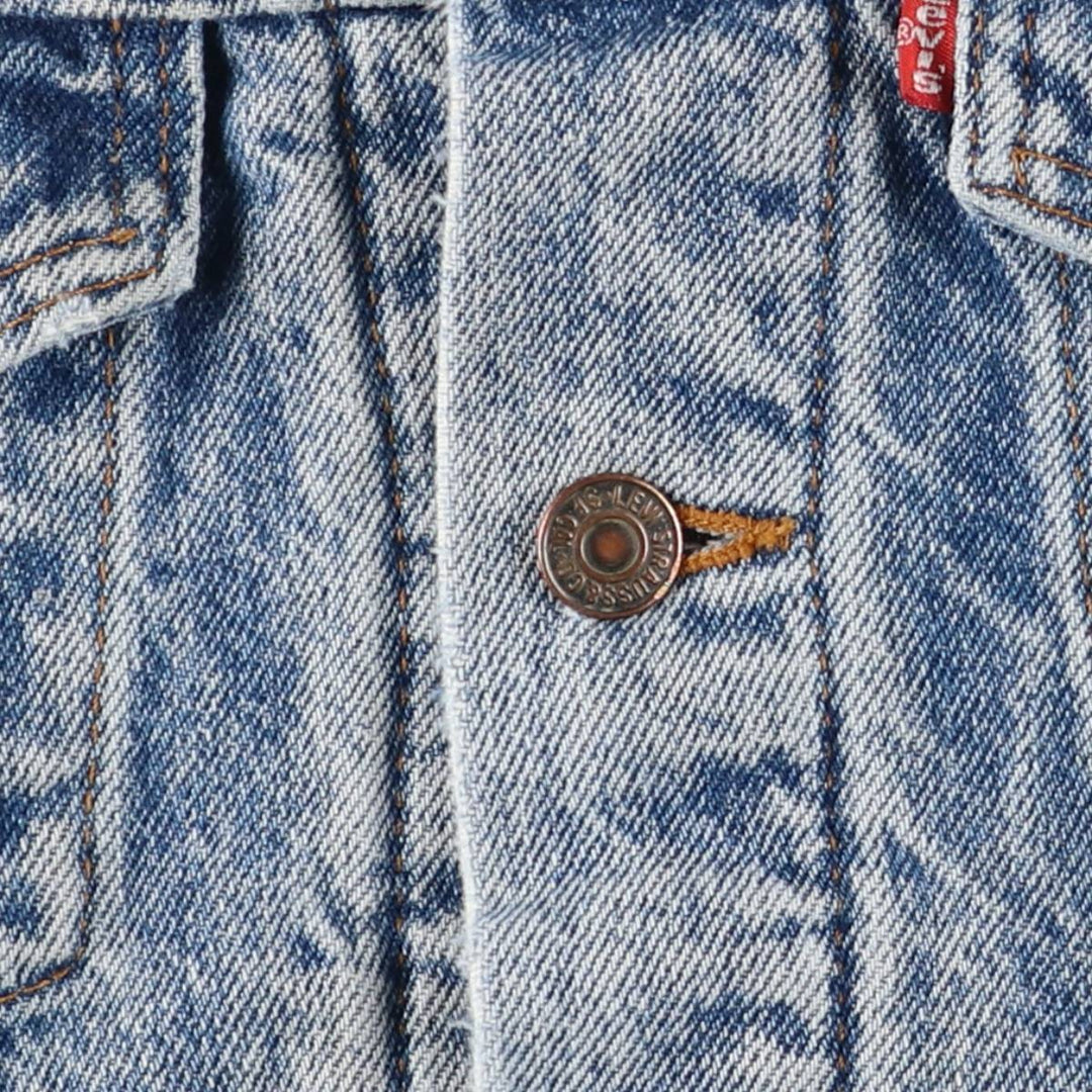 2000'S Levi's denim jacket, made in the USA, men's size M cotton blue type Vintage Second Hand