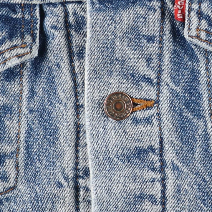 2000'S Levi's denim jacket, made in the USA, men's size M cotton blue type Vintage Second Hand
