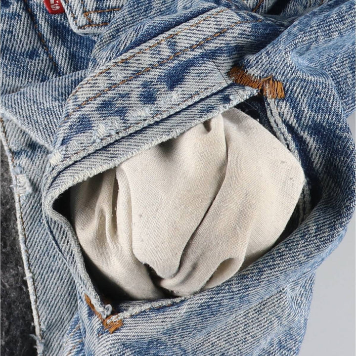 2000'S Levi's denim jacket, made in the USA, men's size M cotton blue type Vintage Second Hand