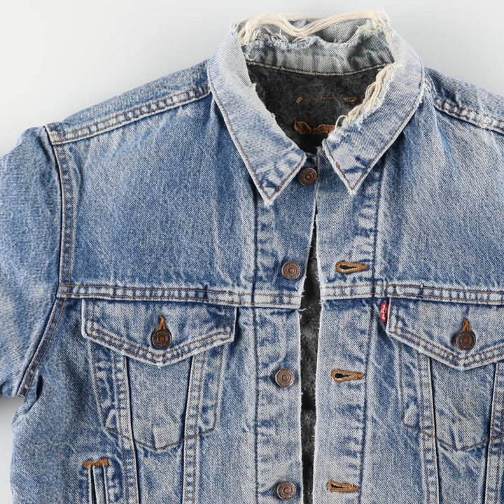 2000'S Levi's denim jacket, made in the USA, men's size M cotton blue type Vintage Second Hand