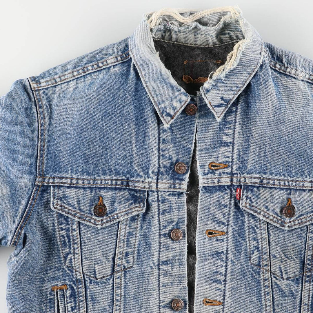 2000'S Levi's denim jacket, made in the USA, men's size M cotton blue type Vintage Second Hand
