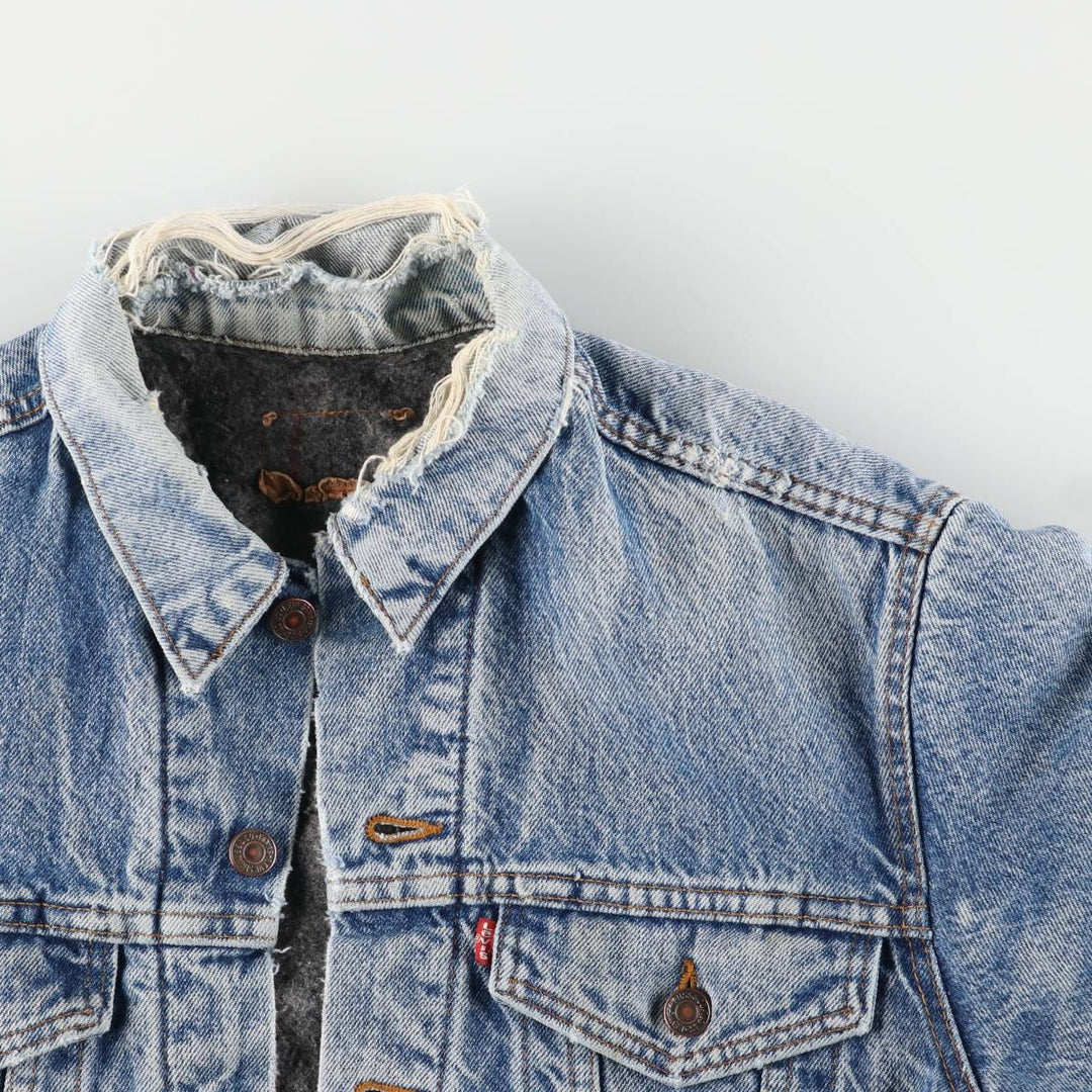 2000'S Levi's denim jacket, made in the USA, men's size M cotton blue type Vintage Second Hand