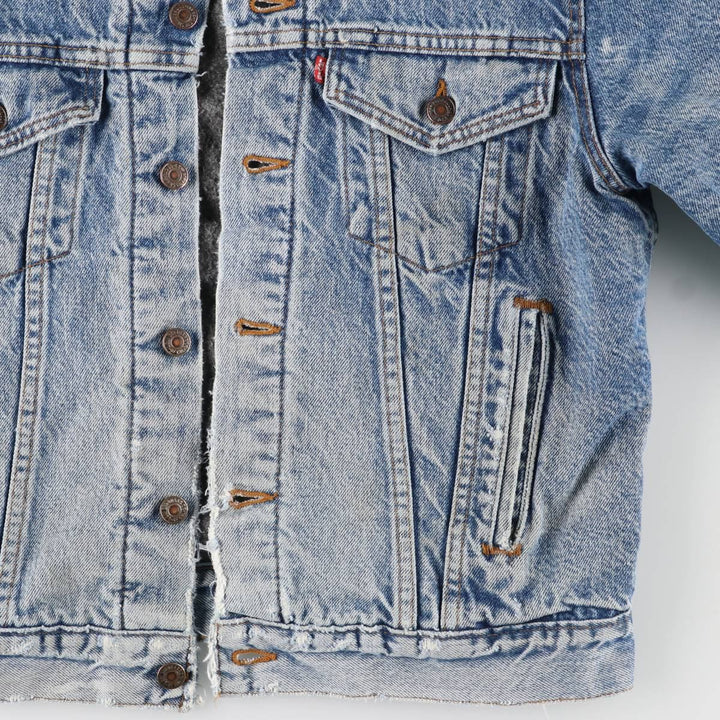 2000'S Levi's denim jacket, made in the USA, men's size M cotton blue type Vintage Second Hand