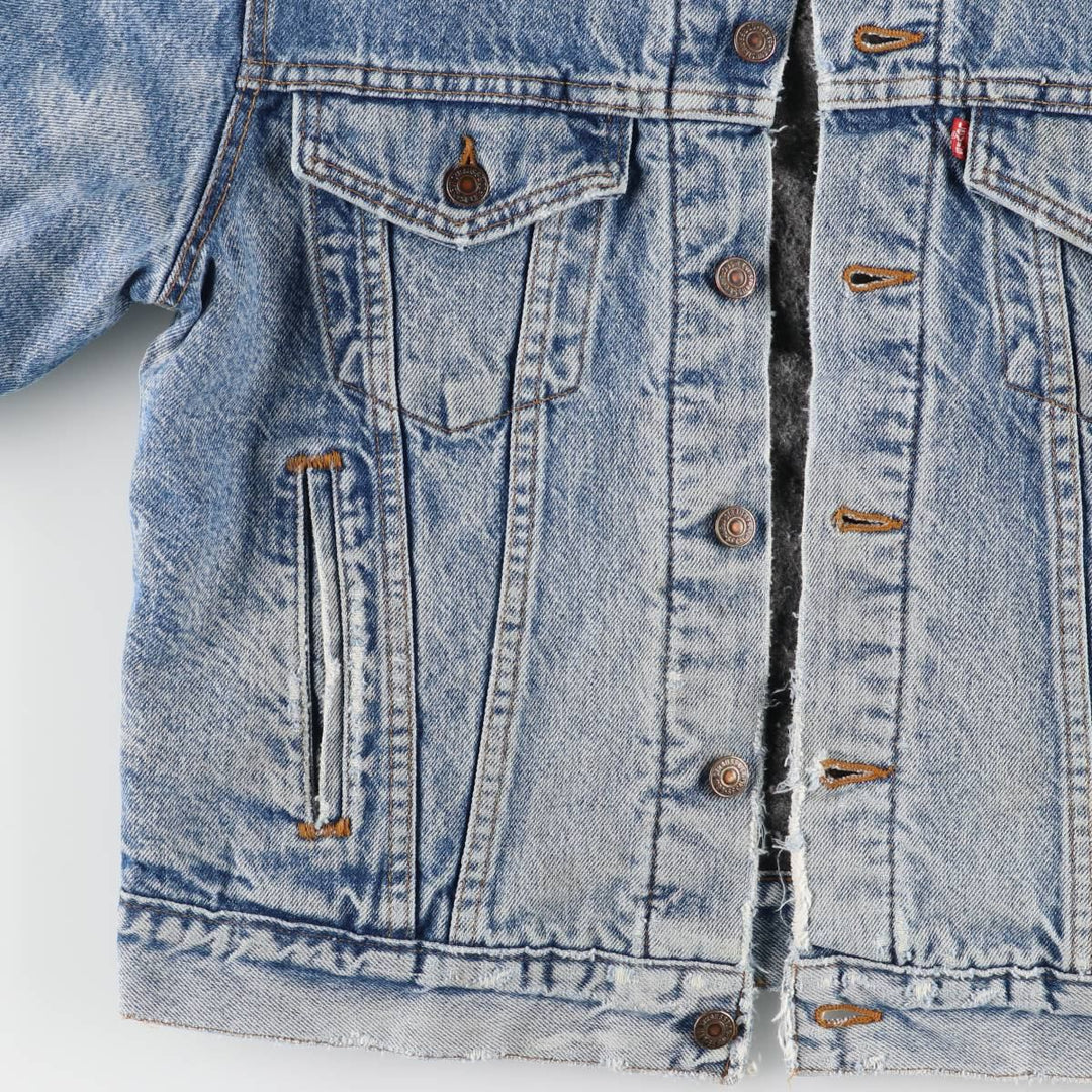2000'S Levi's denim jacket, made in the USA, men's size M cotton blue type Vintage Second Hand