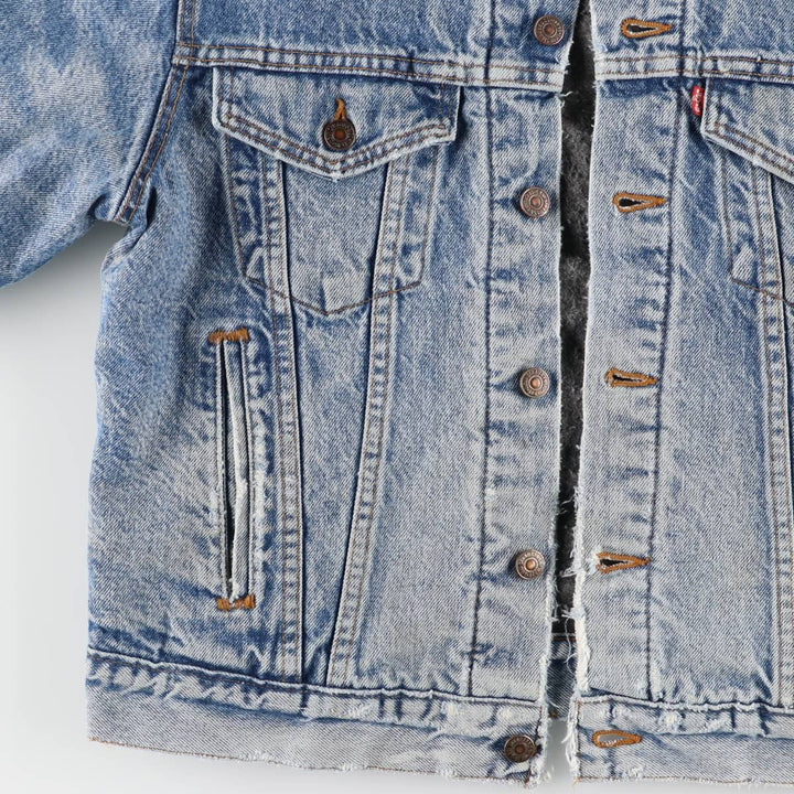 2000'S Levi's denim jacket, made in the USA, men's size M cotton blue type Vintage Second Hand