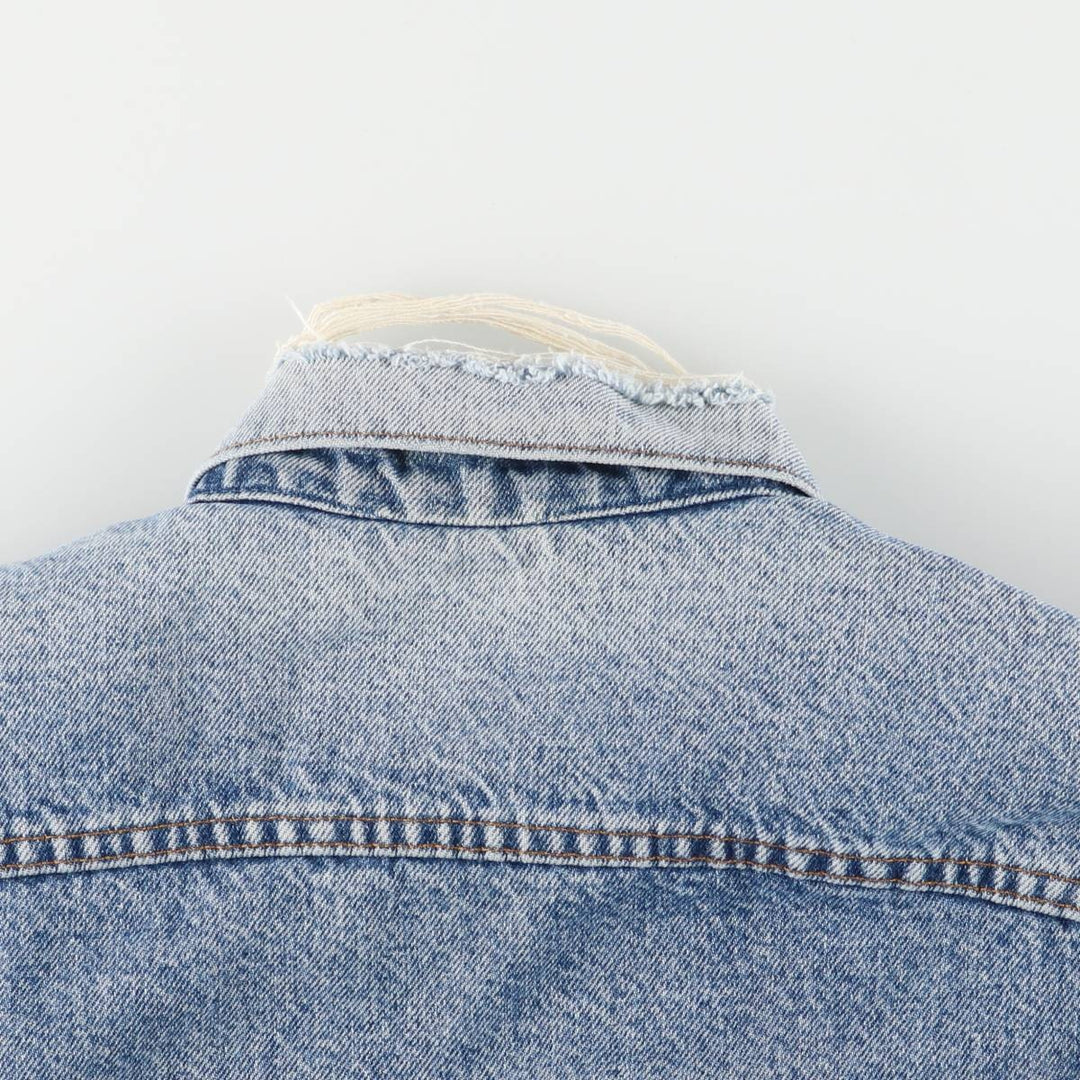 2000'S Levi's denim jacket, made in the USA, men's size M cotton blue type Vintage Second Hand