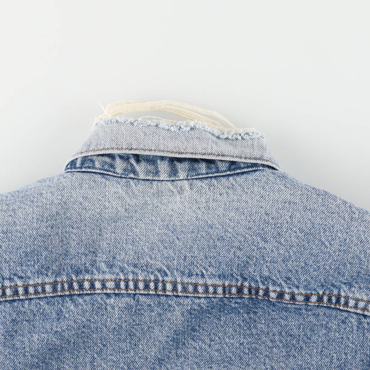 2000'S Levi's denim jacket, made in the USA, men's size M cotton blue type Vintage Second Hand