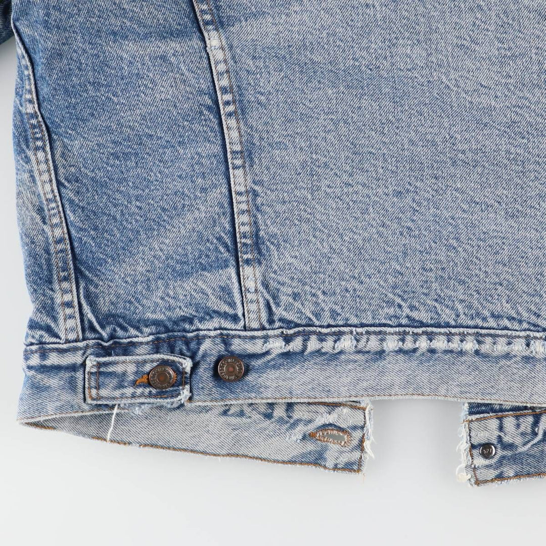 2000'S Levi's denim jacket, made in the USA, men's size M cotton blue type Vintage Second Hand