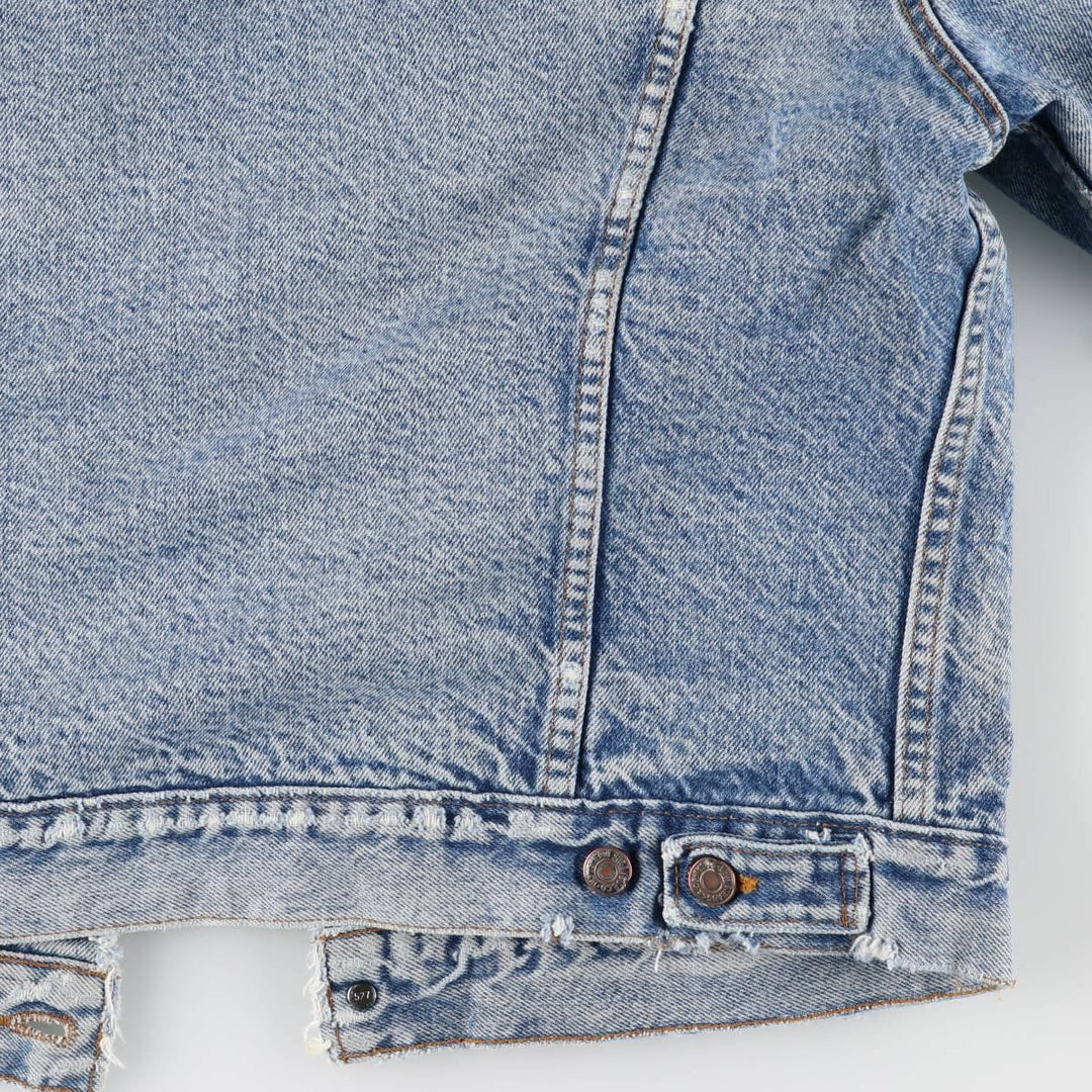 2000'S Levi's denim jacket, made in the USA, men's size M cotton blue type Vintage Second Hand