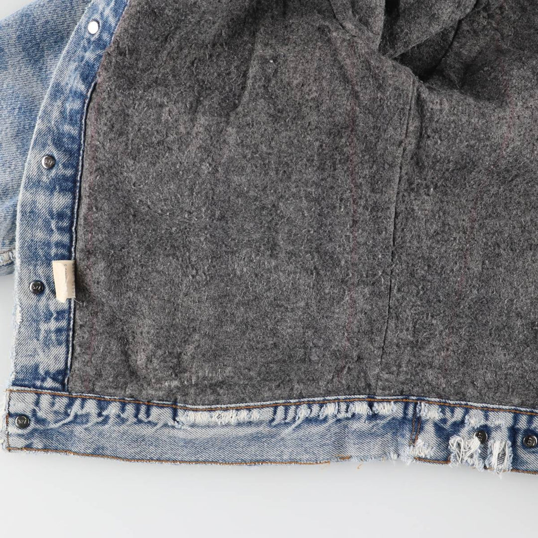 2000'S Levi's denim jacket, made in the USA, men's size M cotton blue type Vintage Second Hand