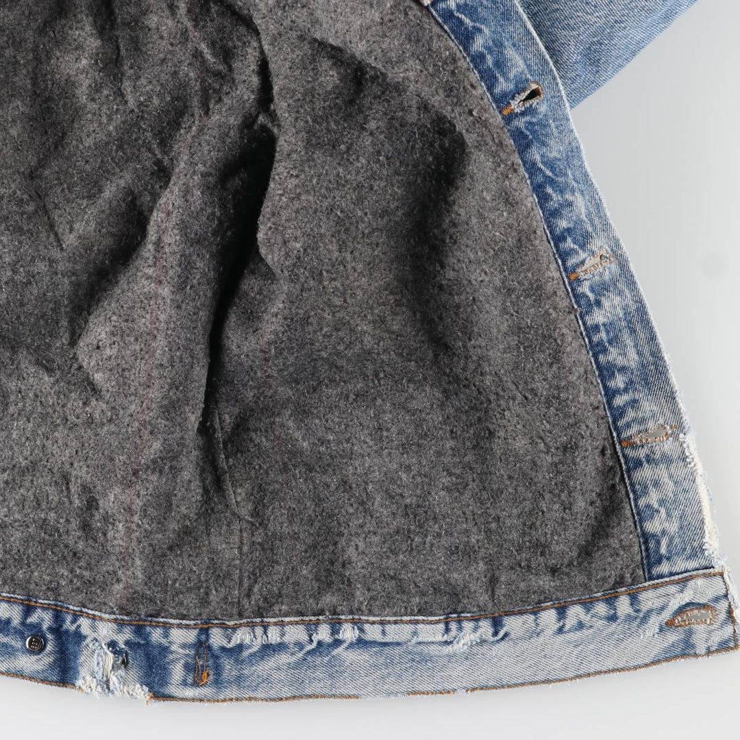 2000'S Levi's denim jacket, made in the USA, men's size M cotton blue type Vintage Second Hand