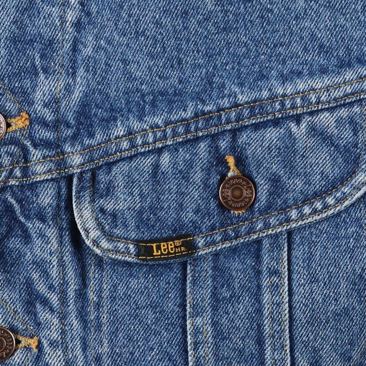 Vintage 90'S Lee denim jacket, size L, men's cotton blue type Vintage Second Hand