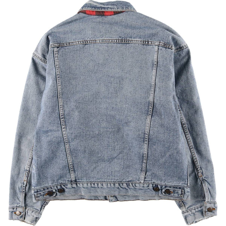90'S Levi's denim jacket, denim jacket, made in the USA, men's size L, vintage cotton Blue type light blue Vintage Second Hand