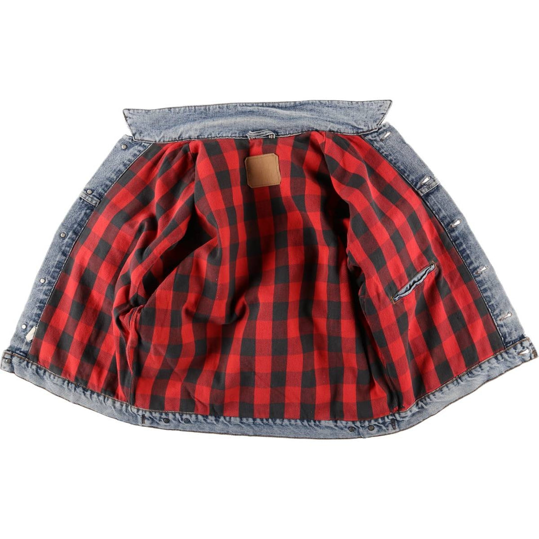 90'S Levi's denim jacket, denim jacket, made in the USA, men's size L, vintage cotton Blue type light blue Vintage Second Hand