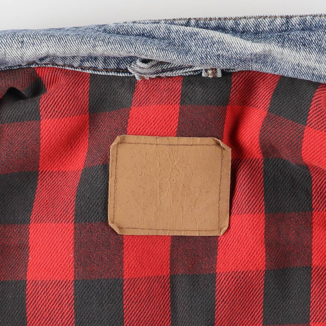 90'S Levi's denim jacket, denim jacket, made in the USA, men's size L, vintage cotton Blue type light blue Vintage Second Hand