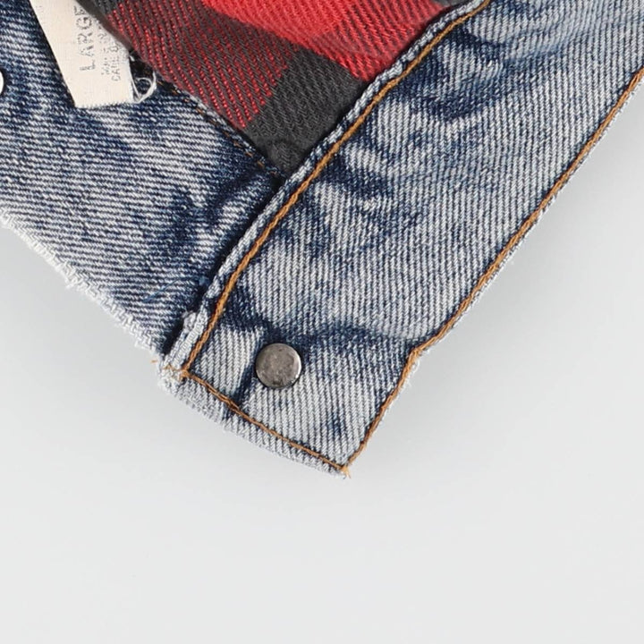 90'S Levi's denim jacket, denim jacket, made in the USA, men's size L, vintage cotton Blue type light blue Vintage Second Hand