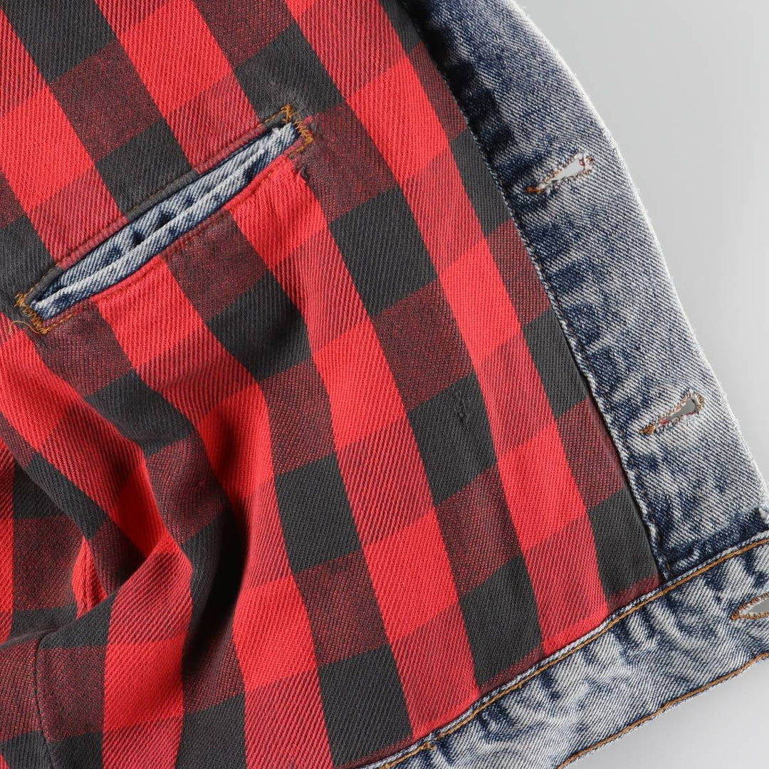 90'S Levi's denim jacket, denim jacket, made in the USA, men's size L, vintage cotton Blue type light blue Vintage Second Hand