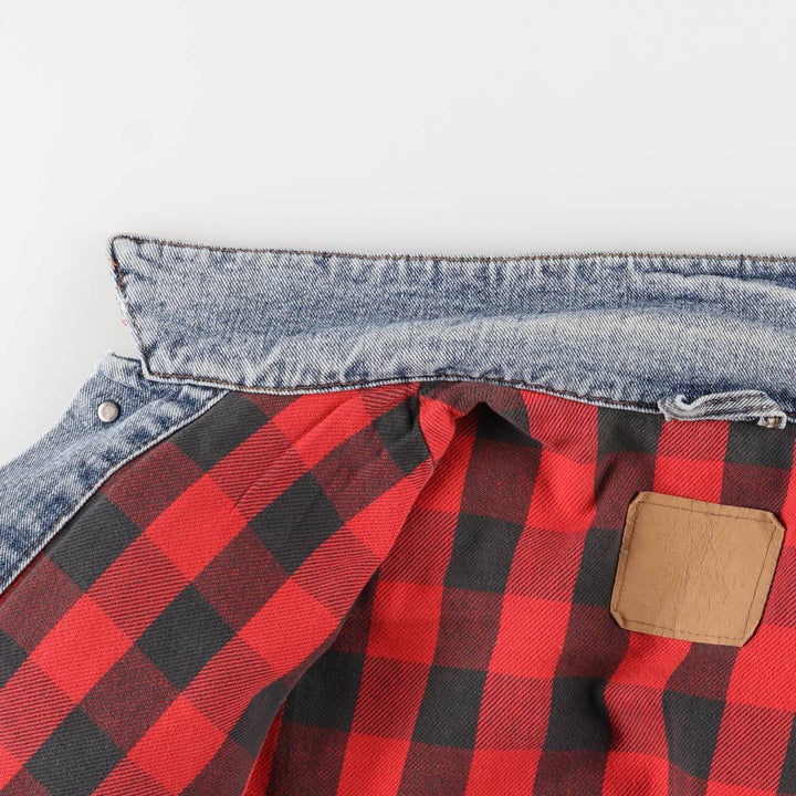 90'S Levi's denim jacket, denim jacket, made in the USA, men's size L, vintage cotton Blue type light blue Vintage Second Hand