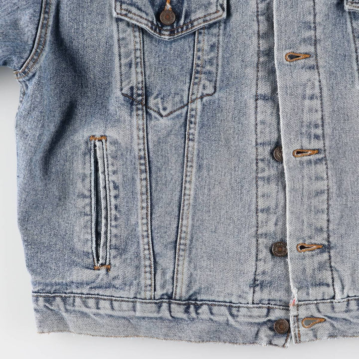 90'S Levi's denim jacket, denim jacket, made in the USA, men's size L, vintage cotton Blue type light blue Vintage Second Hand