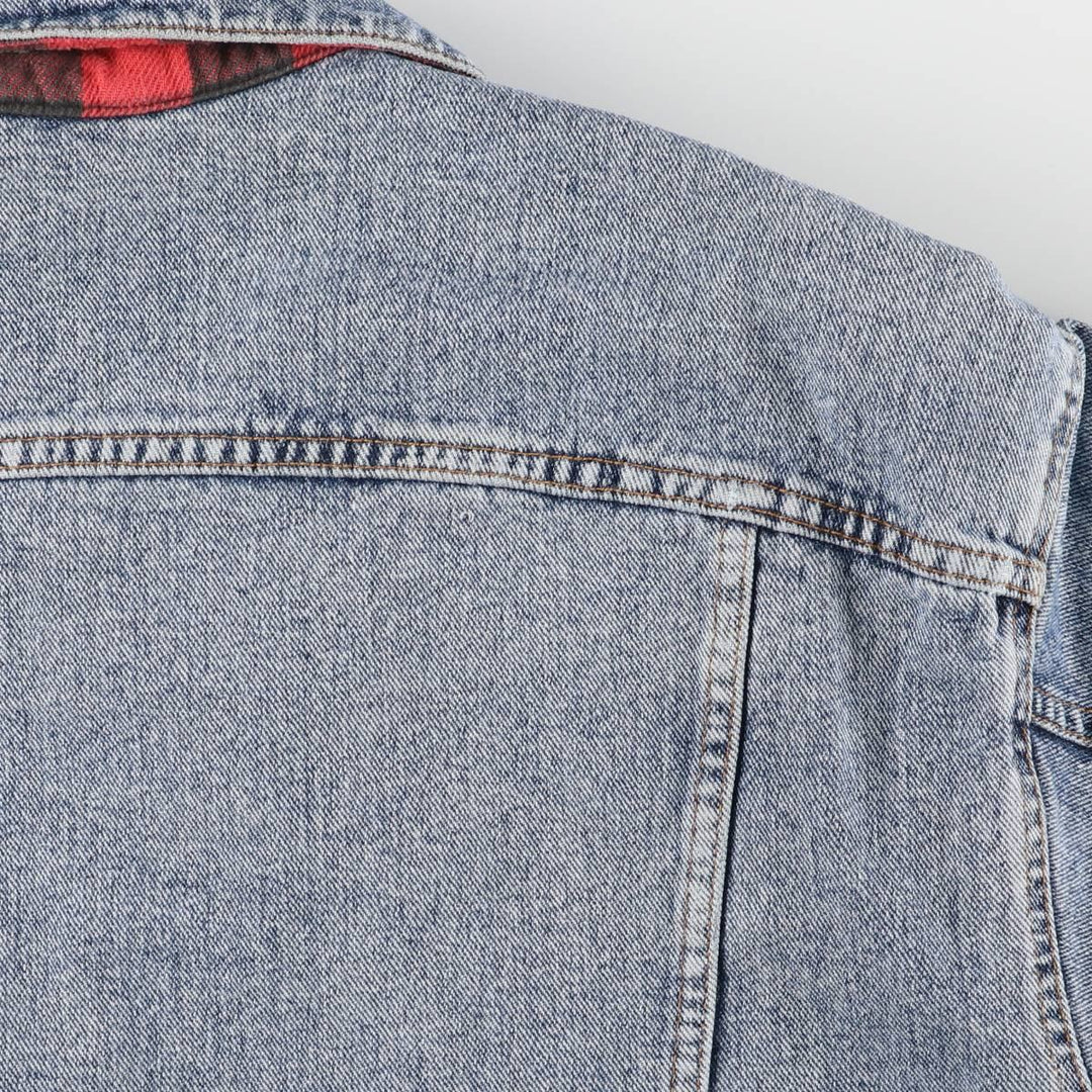 90'S Levi's denim jacket, denim jacket, made in the USA, men's size L, vintage cotton Blue type light blue Vintage Second Hand
