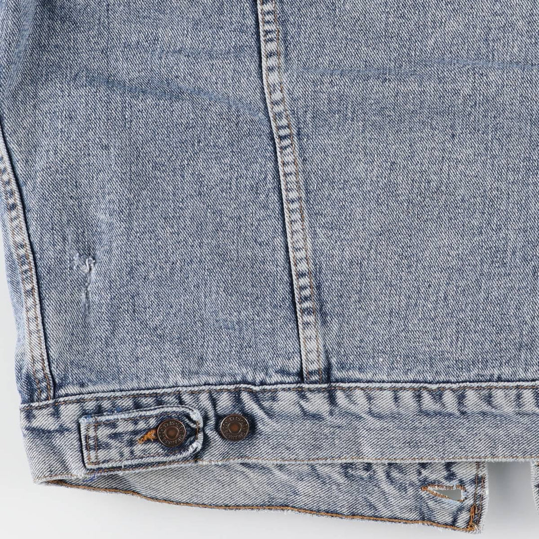 90'S Levi's denim jacket, denim jacket, made in the USA, men's size L, vintage cotton Blue type light blue Vintage Second Hand