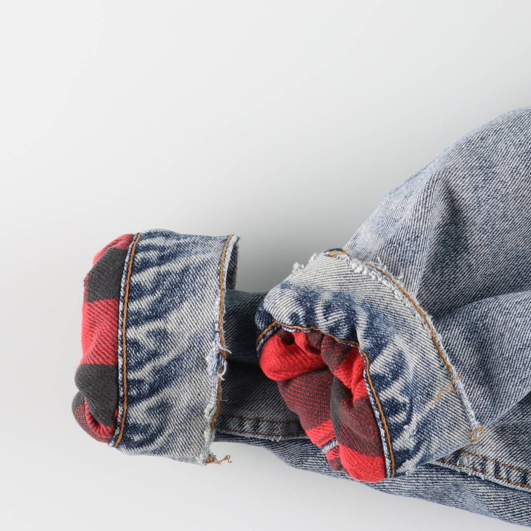 90'S Levi's denim jacket, denim jacket, made in the USA, men's size L, vintage cotton Blue type light blue Vintage Second Hand