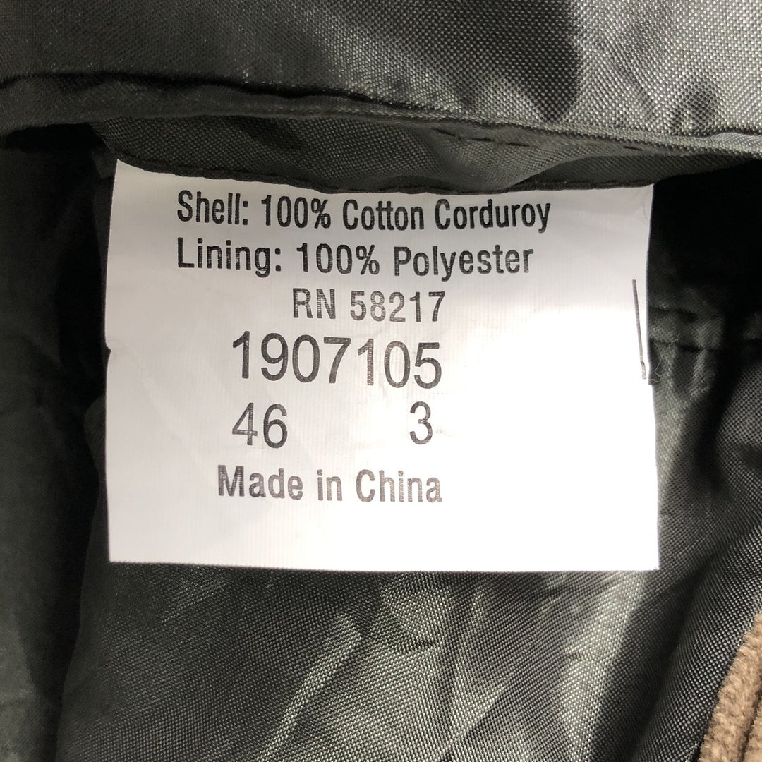 Scandia Woods Corduroy Tailored Jacket, Men's XL cotton brown type Vintage Second Hand