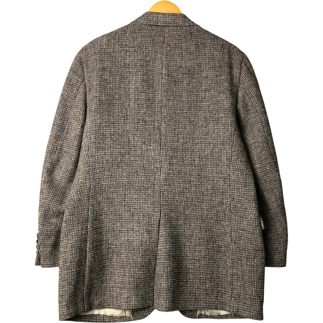 Vintage 1970'S Harris Tweed wool tailored jacket, made in the USA, size M, men's wool gray type Vintage Second Hand