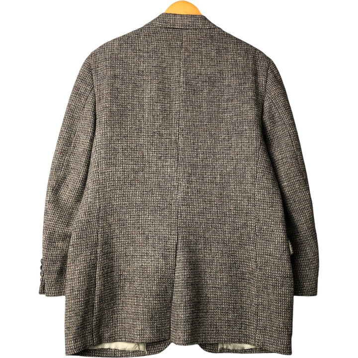 Vintage 1970'S Harris Tweed wool tailored jacket, made in the USA, size M, men's wool gray type Vintage Second Hand