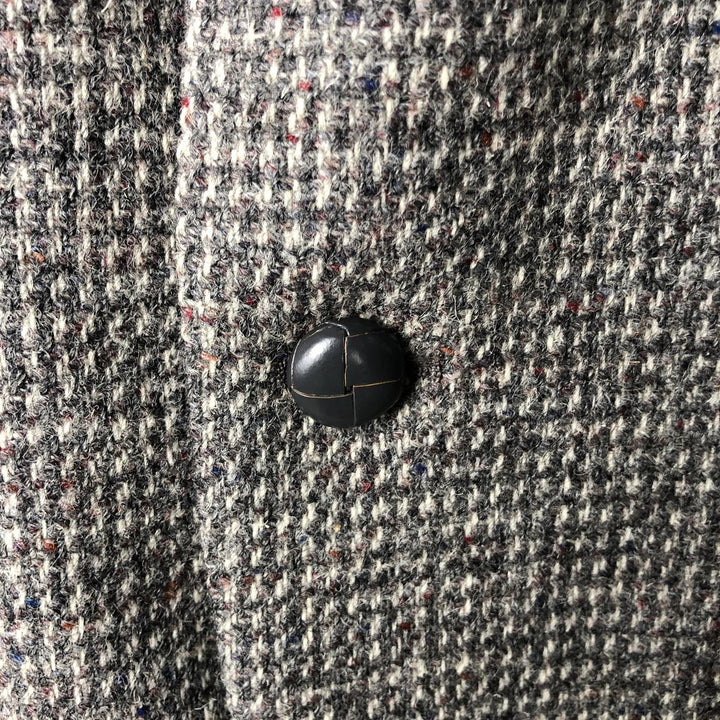 Vintage 1970'S Harris Tweed wool tailored jacket, made in the USA, size M, men's wool gray type Vintage Second Hand