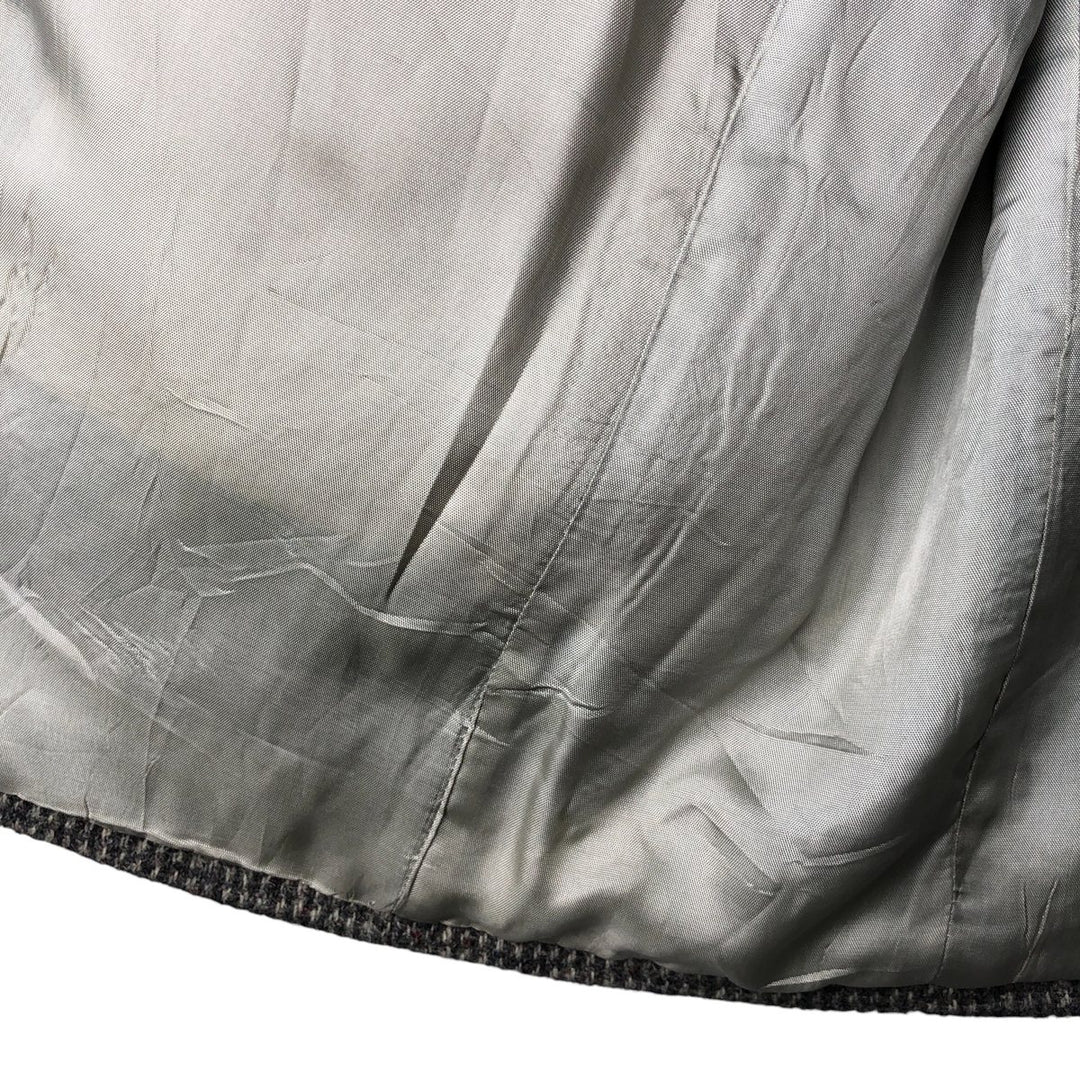 Vintage 1970'S Harris Tweed wool tailored jacket, made in the USA, size M, men's wool gray type Vintage Second Hand