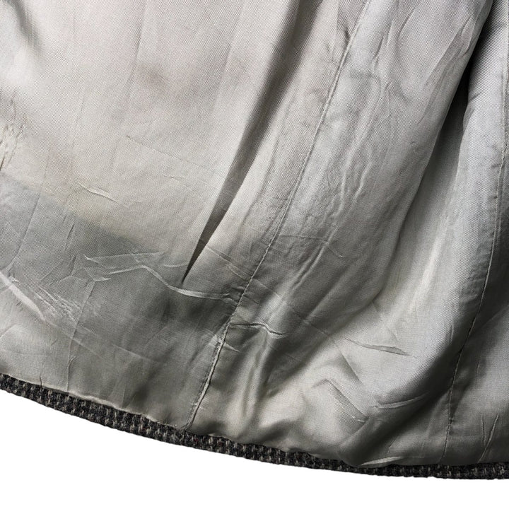 Vintage 1970'S Harris Tweed wool tailored jacket, made in the USA, size M, men's wool gray type Vintage Second Hand