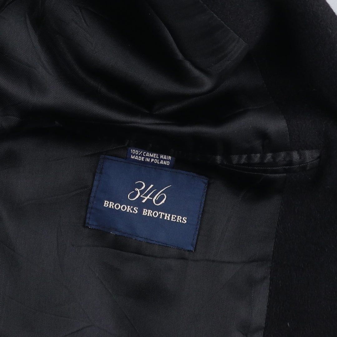 Brooks Brothers 346 Camel Hair Tailored Jacket, Men's Size L Camel hair black type Vintage Second Hand