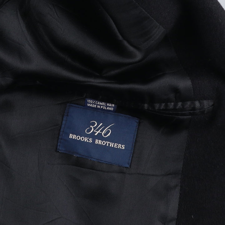 Brooks Brothers 346 Camel Hair Tailored Jacket, Men's Size L Camel hair black type Vintage Second Hand