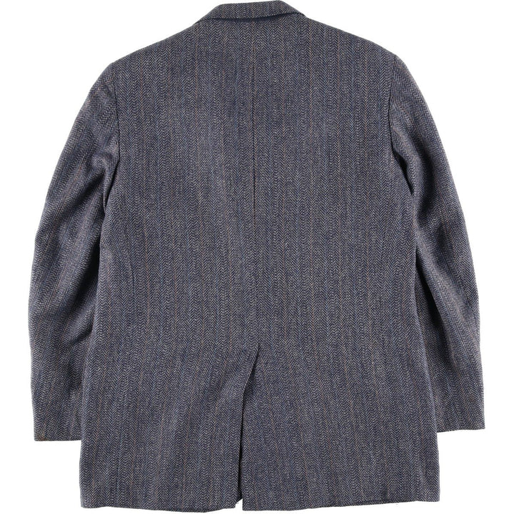 Brooks Brothers 346 Herringbone Tailored Jacket, Men's Size Medium unclear navy blue type Vintage Second Hand