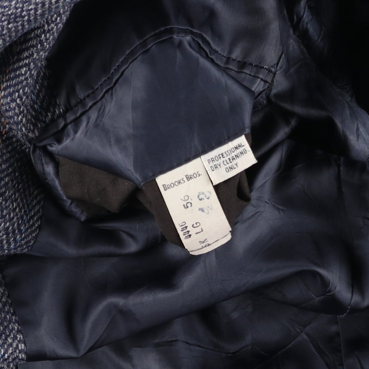 Brooks Brothers 346 Herringbone Tailored Jacket, Men's Size Medium unclear navy blue type Vintage Second Hand