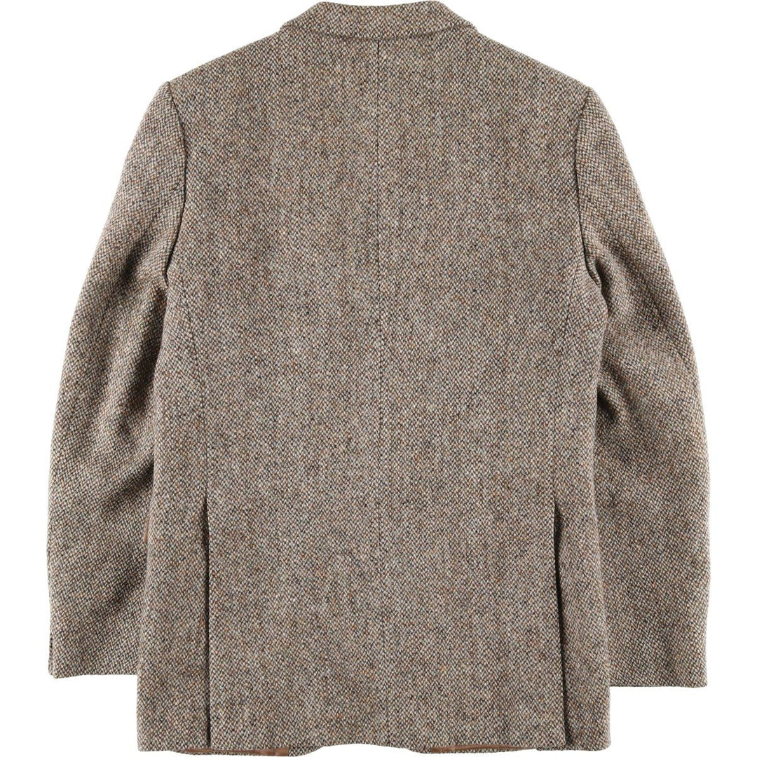 Vintage Harris Tweed Dunn & Co. wool tailored jacket from the 1950'S to 1960s, made in England, size M. wool Beige type Vintage Second Hand