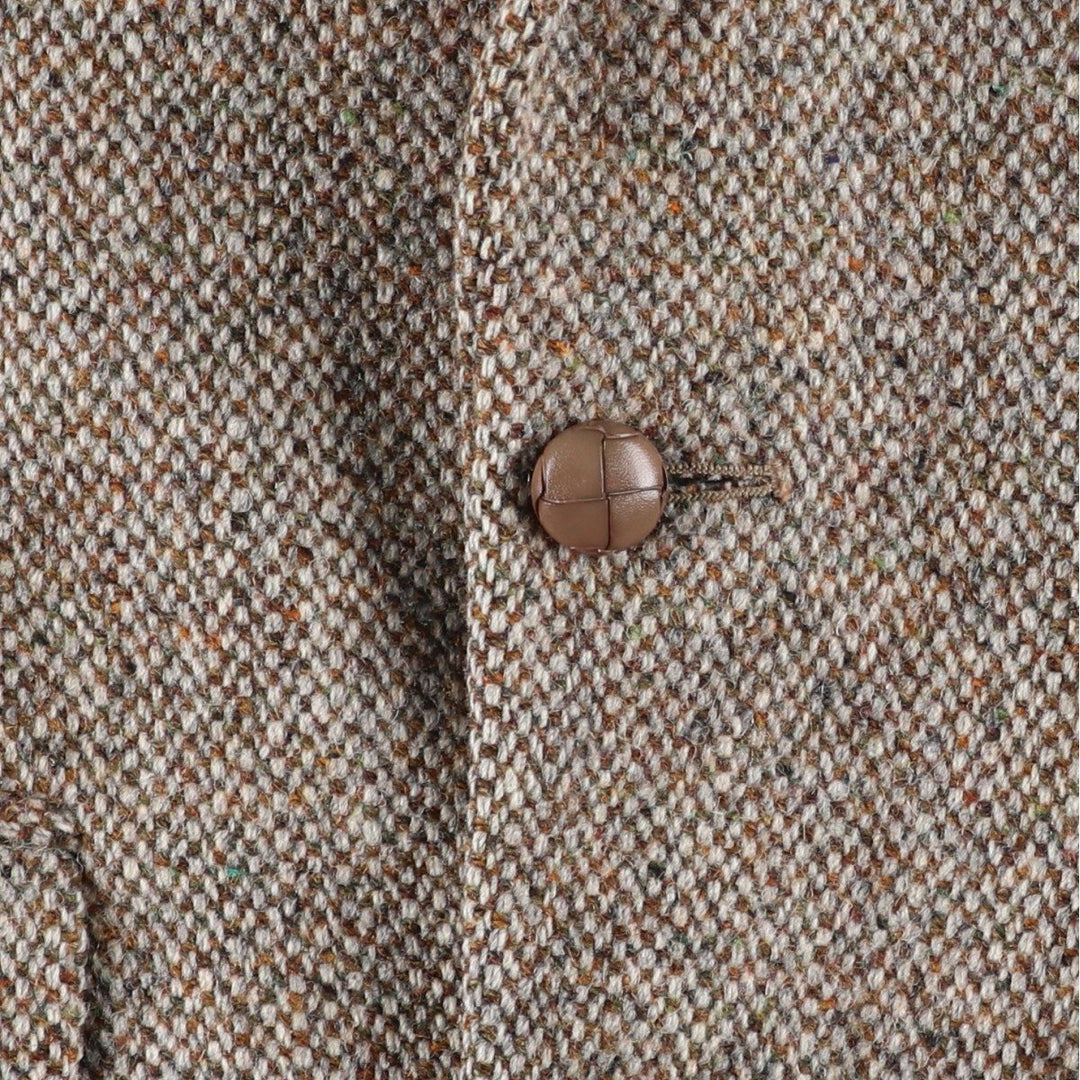 Vintage Harris Tweed Dunn & Co. wool tailored jacket from the 1950'S to 1960s, made in England, size M. wool Beige type Vintage Second Hand