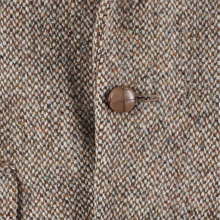 Vintage Harris Tweed Dunn & Co. wool tailored jacket from the 1950'S to 1960s, made in England, size M. wool Beige type Vintage Second Hand